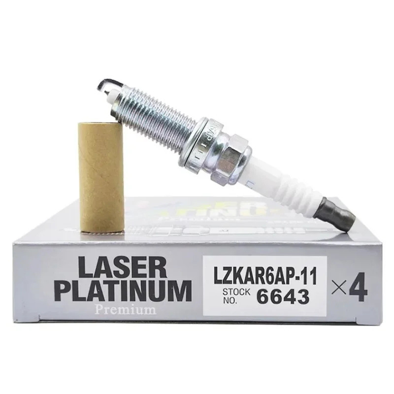 4/6PCS LZKAR6AP-11 6643 Platinum Spark Plugs สําหรับ Nissan Qashqai X-Trail Micra Lafesta Cube มีนาค