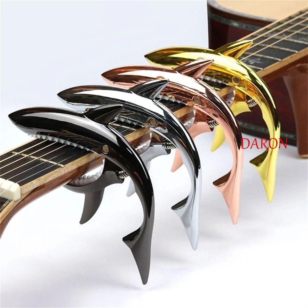 DARON Shark Guitar Capo Zinc Alloy Guitar Accessories Instrument Accessories Acoustic Tuner กีตาร์ไฟ