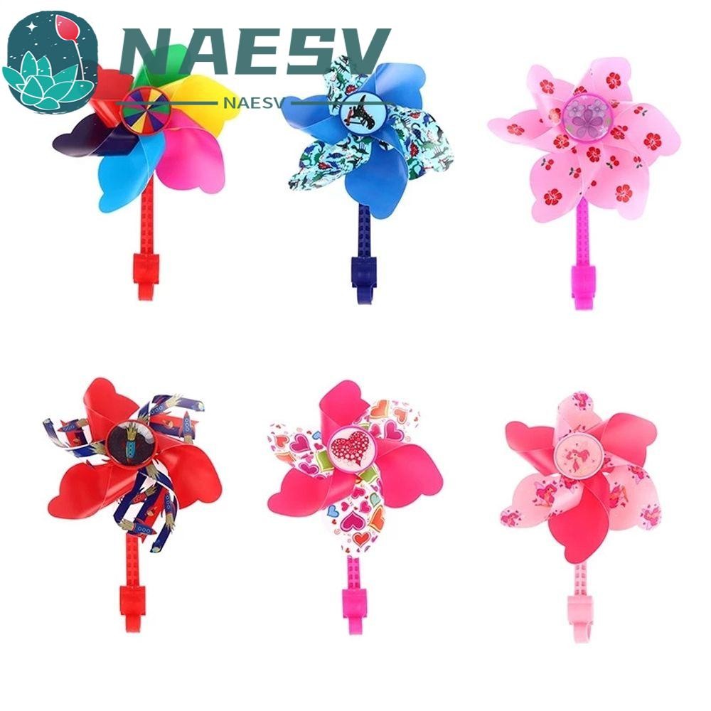 NAESV เด็กจักรยาน Pinwheel รถเด็ก Pinwheel จักรยานเด็กอะไหล่จักรยานขี่จักรยานจักรยานตกแต่งรถสามล้อ W