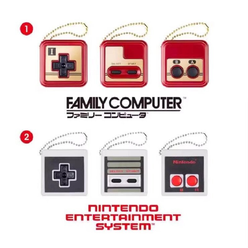 {ของเล่นสดใส} Japan Nintendo Limited FC Game Console Handle Pendant Charm Capsule Toy 250924 YA8E