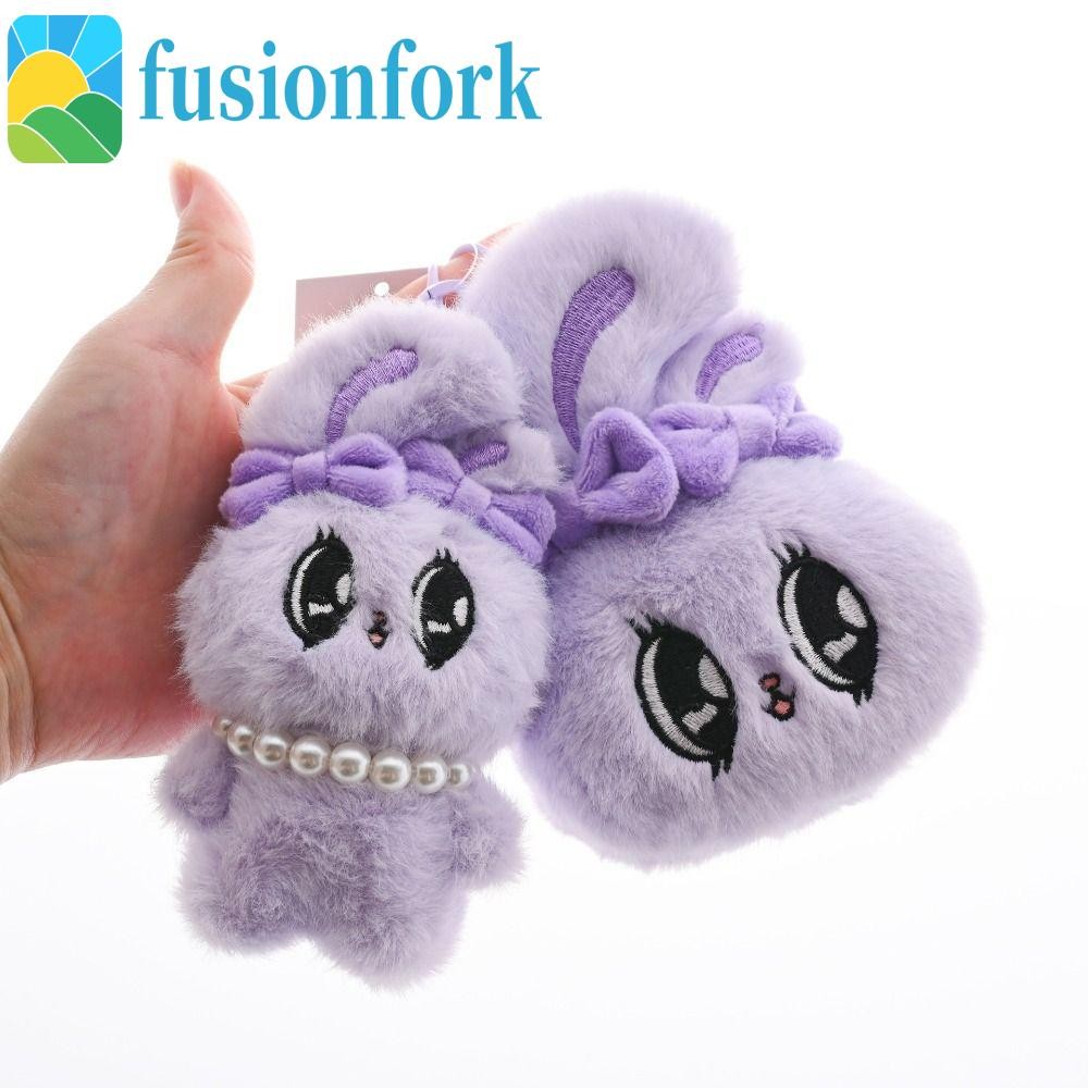 ฟิวชั่นฟอร์ก​ ตุ๊กตา Esther Bunny ตุ๊กตาตุ๊กตา, นุ่มปุย Esther Bunny Card Cover, การ์ตูน Comfy Bow F