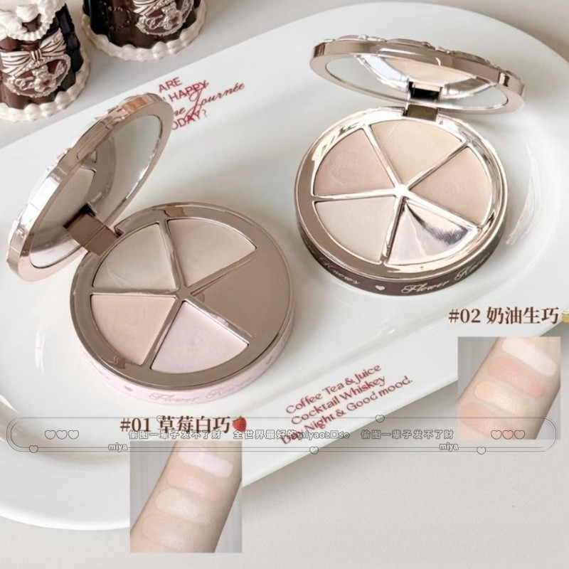 FLOWER KNOWS Concealer Sweet Bear Series สี่สีให้ความชุ่มชื้นและกระจ่างใสจุดด่างดํา - รูปที่ 4