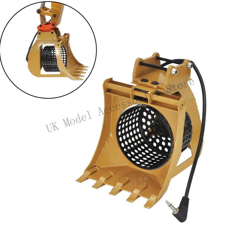 HUINA ถังสกรีนโรตารี่ไฟฟ้าพร้อมกลองสําหรับ 1580, 1550, 1592, 1593, 1594 RC Excavator รุ่นอะไหล่ 2WGX