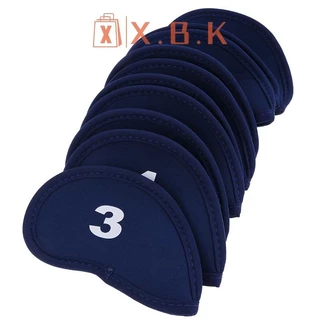 HSTH 10 ชิ้น Neoprene Golf Club Putter Cover Wedge Iron ป้องกัน Headcovers ชุด ร้อน
