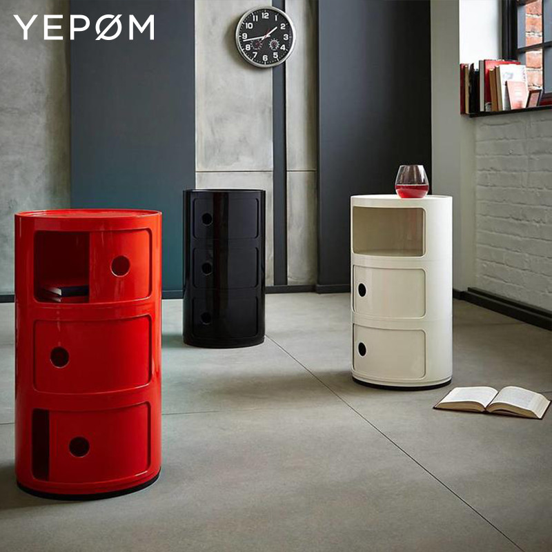 พร้อมสต็อกอิตาลีนําเข้า Kartell Componibili Modular Locker โต๊ะข้างเตียง