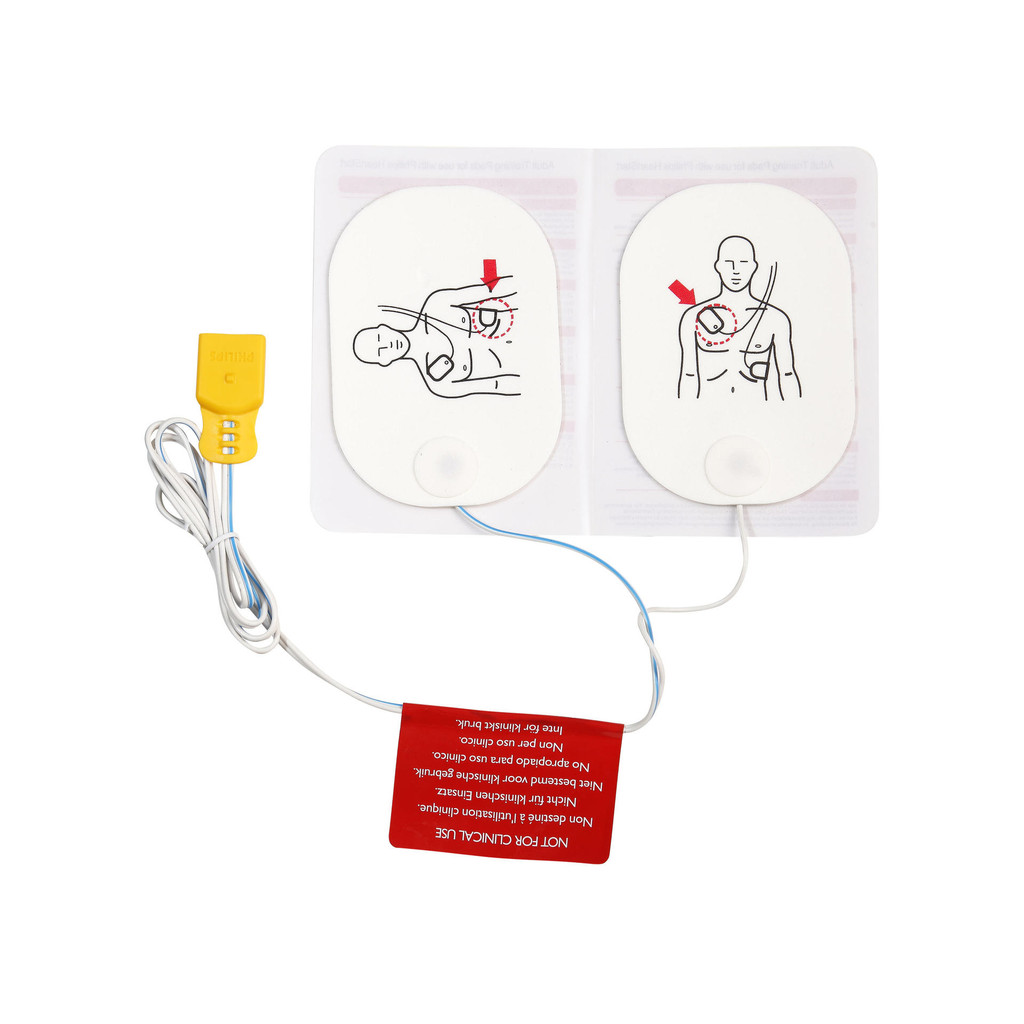 AED Defibrillation Training Patch พร้อมเทปกําหนดเส้นยาวการฝึกอบรมแพทช์อิเล็กโทรด
