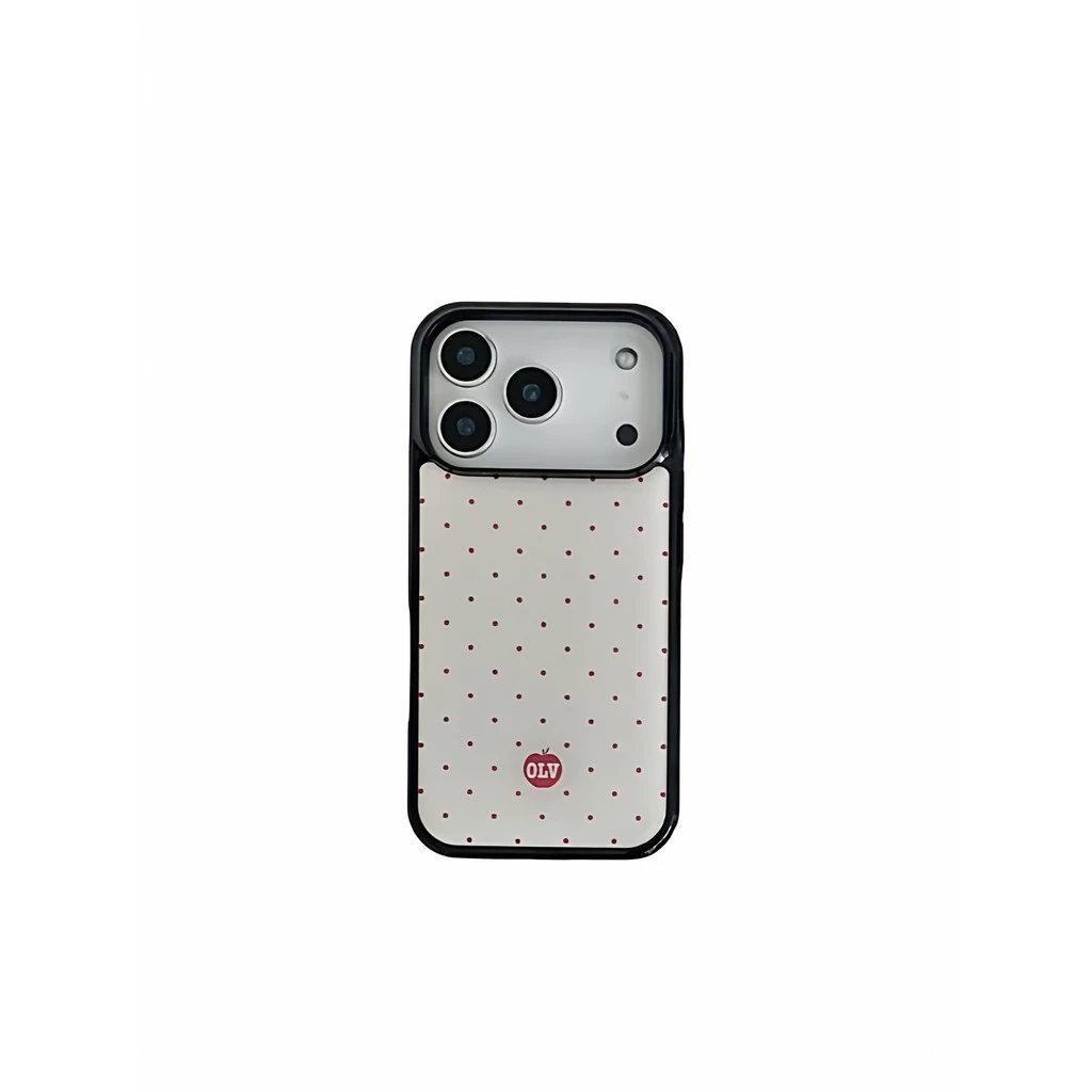 Ins สไตล์เกาหลี Niche Polka Dot เหมาะสําหรับ iPhone15promax Apple 16pro เคสโทรศัพท์อีพ็อกซี่ 13 กันกระแทก 1412 รวมทุกอย่าง 17promax หญิง 17pro ขอบเงินไฟฟ้า 15pro ง่ายอินเทรนด์ thumbnail 3