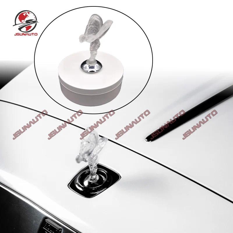 ตัดแต่งภายนอกสําหรับ Rolls-Royce Ghost Cullinan Goddess Emblems โลโก้รถพร้อมไฟ LED