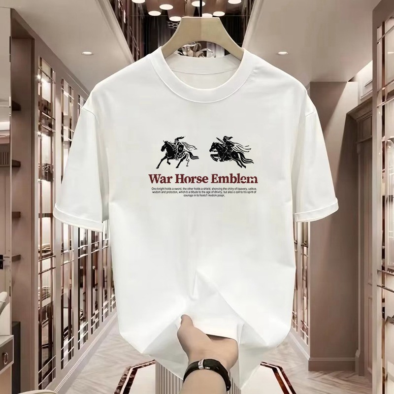 COD 2025A1814 Pure Cotton Compact Siyuan Spun White Ink Print P21 White Black S-5XL new23 4H2N