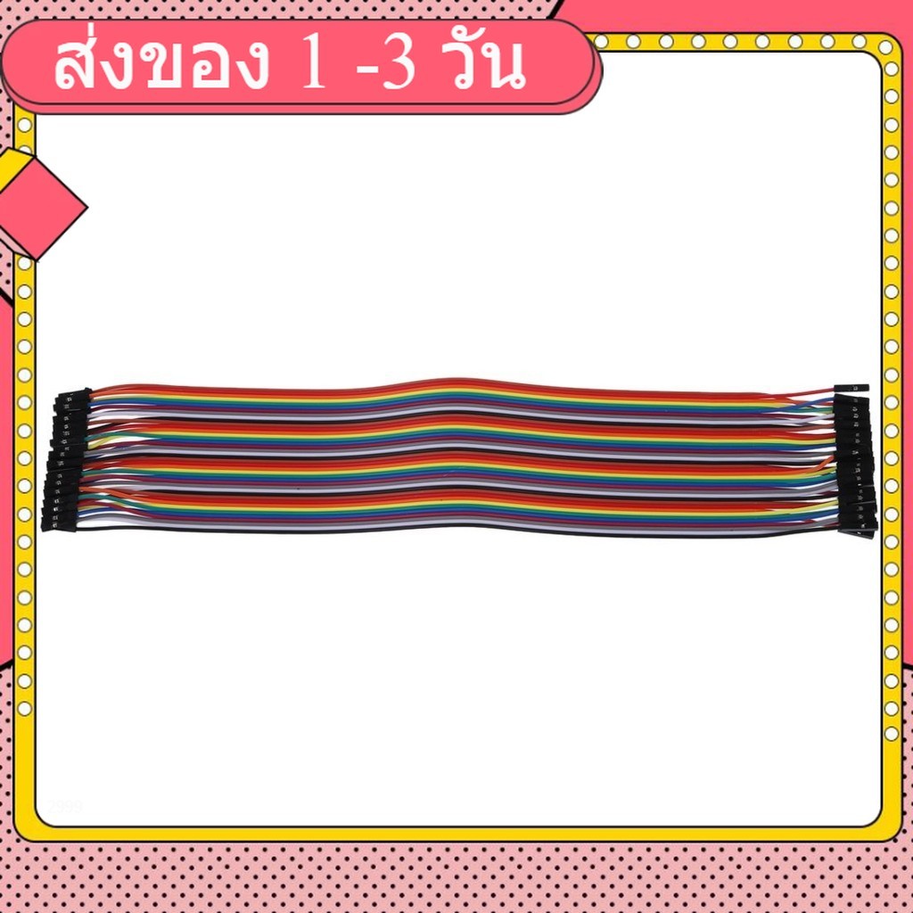สายแพ (2.54mm) 40 pin to 40 pin (Female-female) 20 cm สายแพ (2.54mm) 40 pin to 40 pin (Female-female