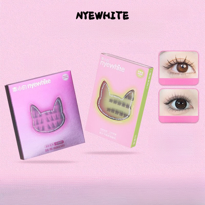 NYEWHITE กาวฟรีดอกทานตะวันมีกาวในตัวขนตาปลอมนุ่มหูแมว (ขนมปังรูปหูแมวนึ่ง) สามเณรใช้งานง่ายขนตาปลอม