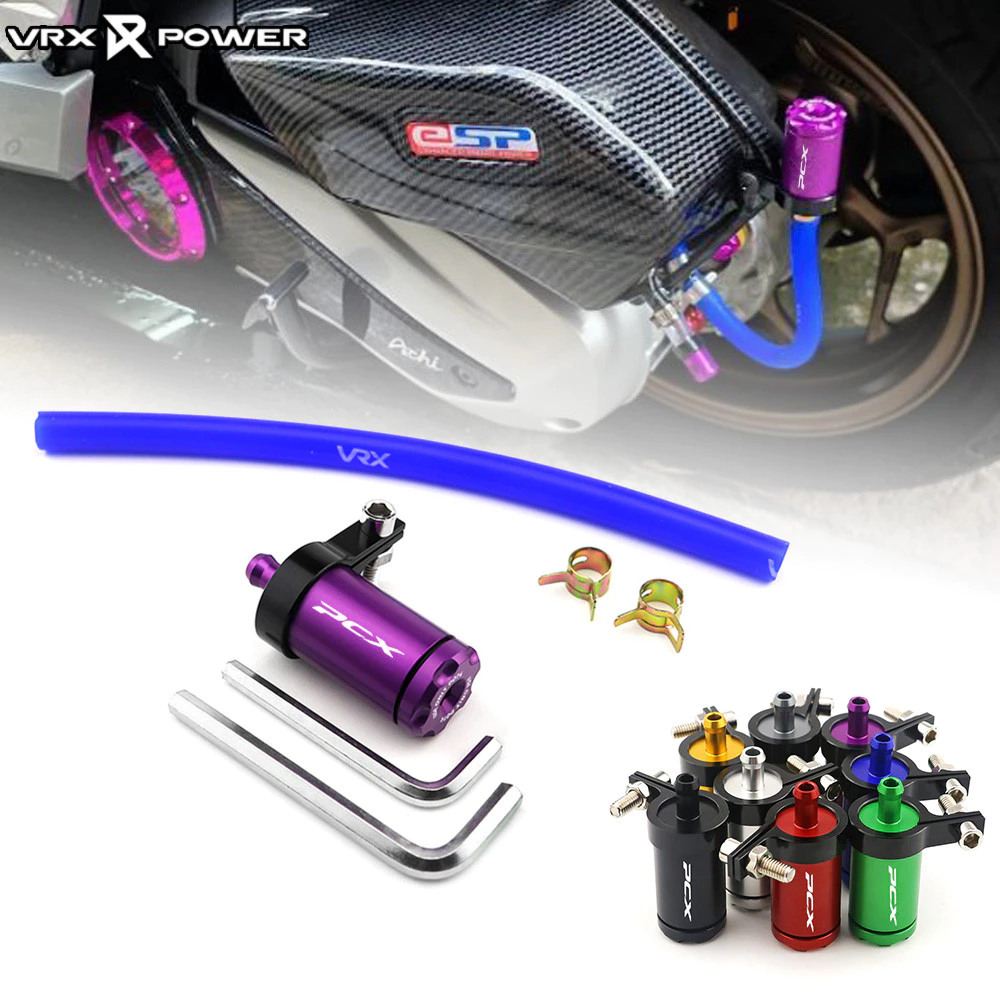 สําหรับ HONDA PCX150 PCX160 ABS รถจักรยานยนต์ CNC ถ้วยน้ํามันขนาดเล็กหลอดกรองอากาศท่อท่อระบายน้ํา