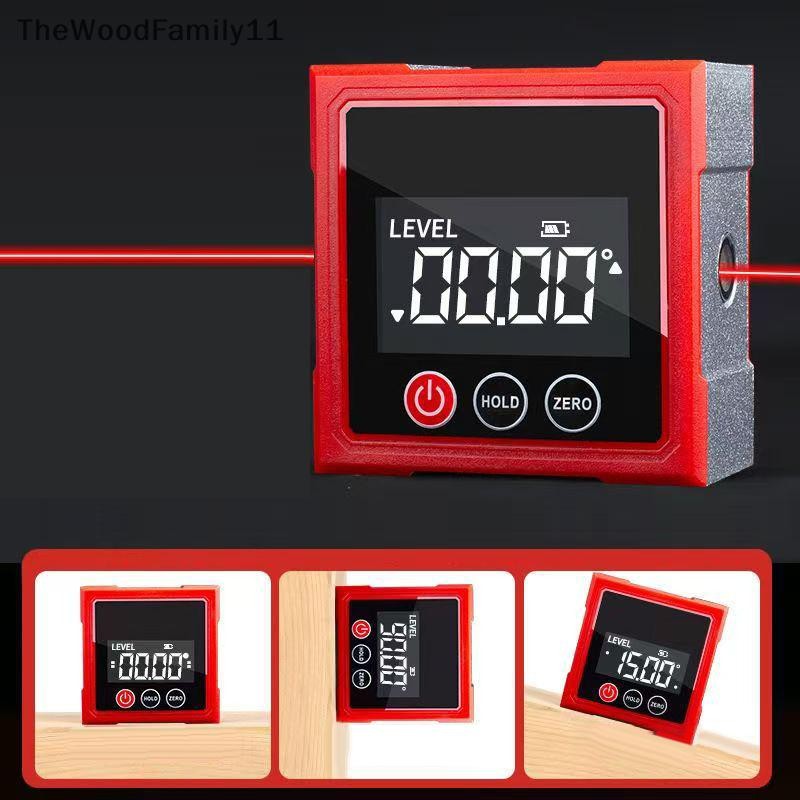 ทีที 360° Magnetic Digital Angle Finder พร้อมเลเซอร์อิเล็กทรอนิกส์ไม้บรรทัด Type-C ชาร์จ LCD อิเล็กทรอนิกส์เครื่องวัดมุมเครื่องมือวัด TH