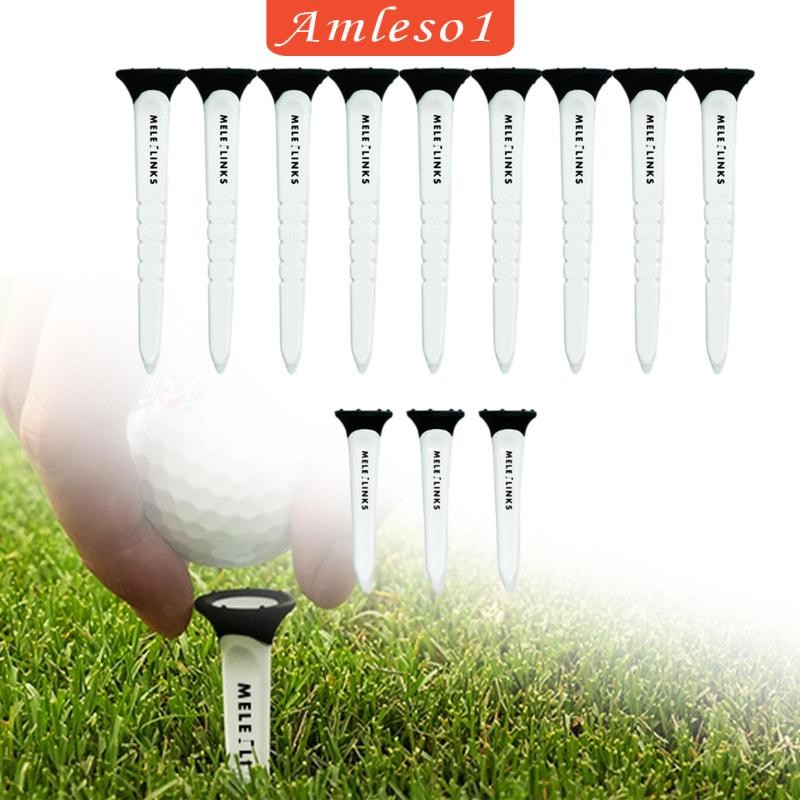 [Amleso1] 12 ชิ้น Golf Tee Golf Mat Tees Party Favor Reusable Golf Ball Tees สําหรับ Backyard