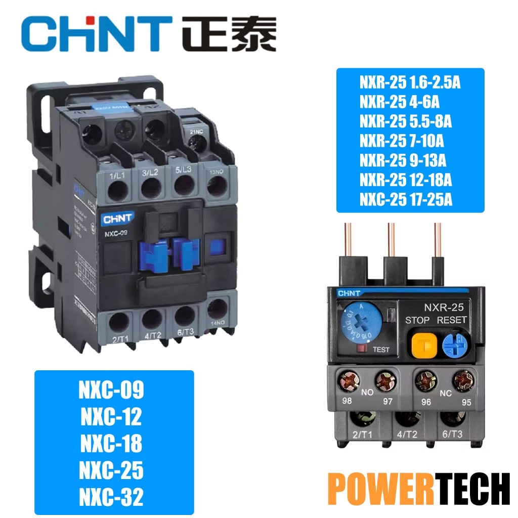 CHINT แมกเนติก NXC โอเวอร์โห NXR -25 Ac Contactor Coil 220V 380V Ac Contactor โอเวอร์โห