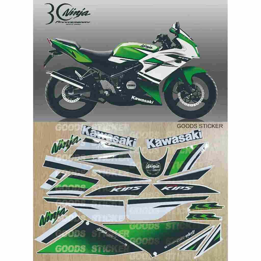 HIJAU Ninja RR New Anniversary 30th Green Striping - Kawasaki Ninja RR New Anniversary 30th Sticker