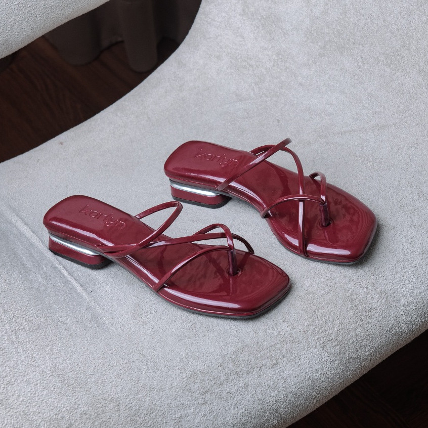 FIDERX Karlyn Maudy รองเท้าแตะรัดส้น 3 ซม. ผู้หญิง