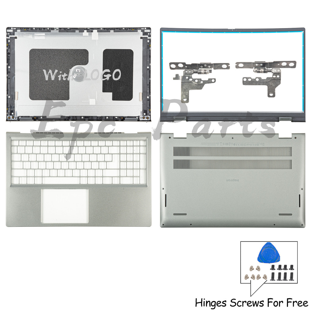 CHFVW สําหรับ Dell Inspiron 15 Pro 5510 5515 โลหะปกหลัง LCD/Bezel/Palmrest/บานพับด้านล่าง 05WK5X