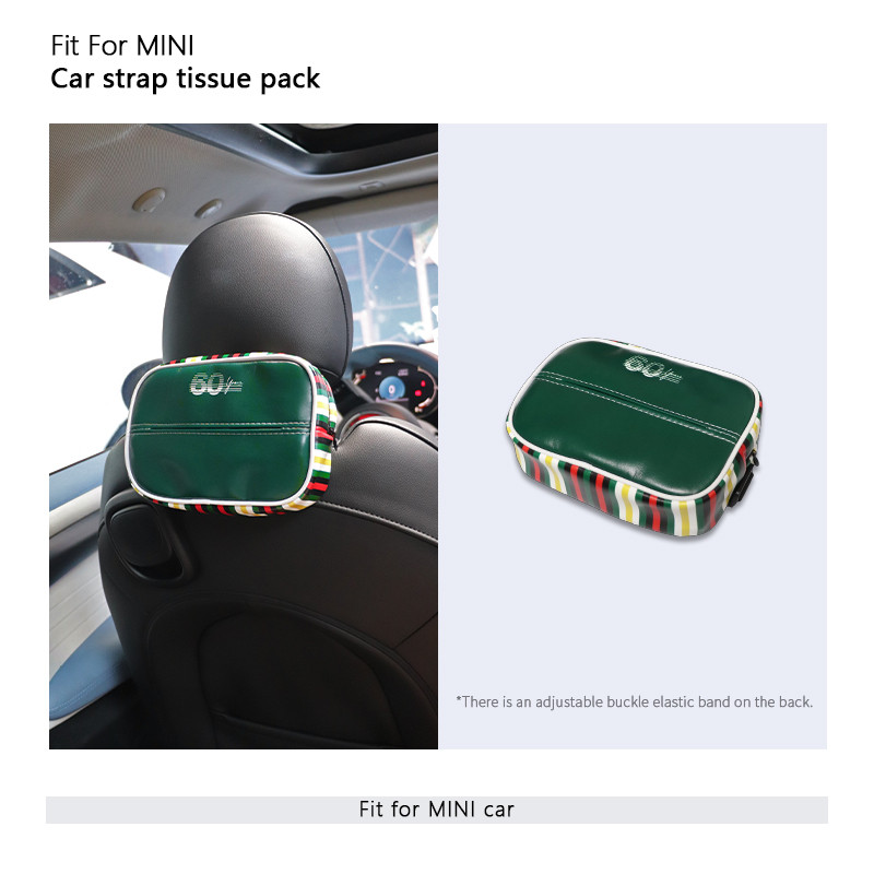 1ชิ้นรถหนังกล่องกระดาษทิชชูสําหรับมินิทั้งหมดชุดรถที่นั่งพนักพิงแขวนกล่องกระดาษทิชชูที่เท้าแขนกล่องรถอุปกรณ์ตกแต่งภายใน - รูปที่ 7