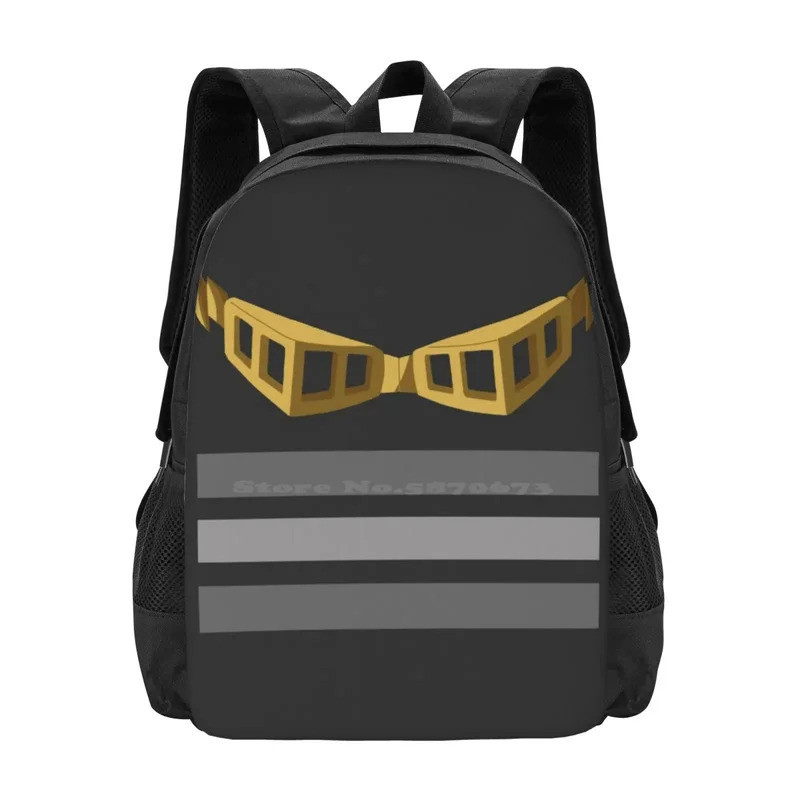 Eraserhead Logo Pattern Design Laptop Travel School Bags Aizawa Sensei Aizawa Shota Aizawa Bnha My H