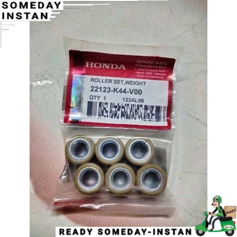 HRK44V00- 6 ชิ้น ชุดลูกกลิ้งลูกกลิ้ง HONDA beat f1 esp scoopy esp spacy esp vario f1 esp GRADE B / อ