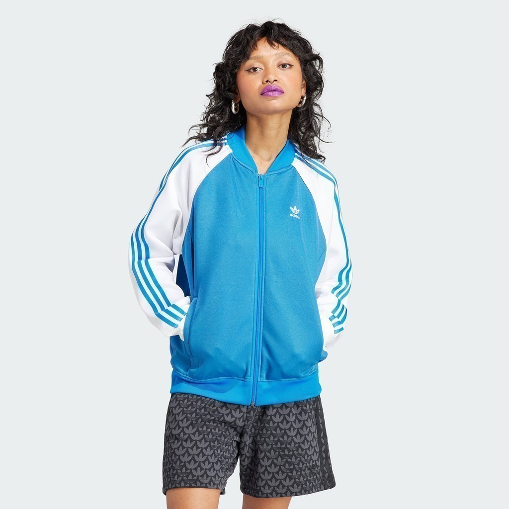 adidas Lifestyle Adicolor Classics Oversized SST Track Top Women Blue II0718