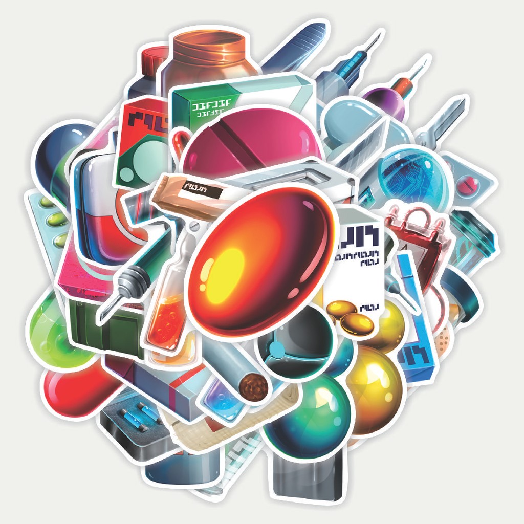 สติ๊กเกอร์แพ็ค Rpg Cyberpunk Medicine Icon สติ๊กเกอร์ | สติ๊กเกอร์ TUMBLR | สติ๊กเกอร์แล็ปท็อปสําหรั