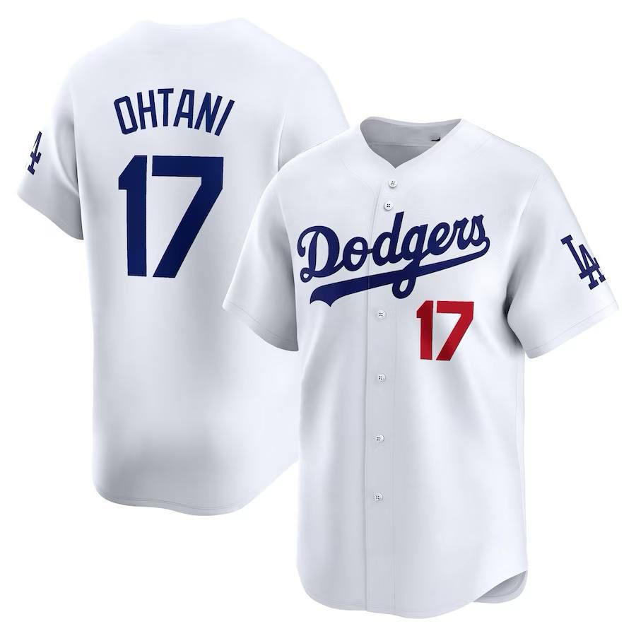 Jersey ลูกหนัง LA Dodgers No.17 Shohei Ohtani สำหรับผู้ใหญ่และเด็ก