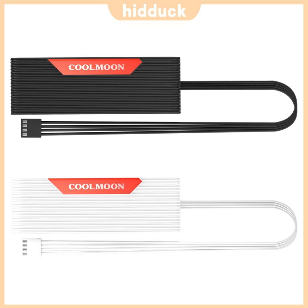 1 ถึง 5 4Pin PWM Hub Self-Adhesive Temperature Controller SATA Powered ARGB Controller Splitter สําห