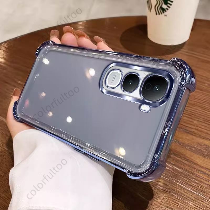 Vivo Y21d 2025 สําหรับ Vivo Y21d Y 21D VivoY21d 4G 5G ชุบซิลิโคน TPU นุ่มกันกระแทกใสนุ่มเคสโทรศัพท์ Anti Fall Drop ป้องกันปกหลัง - รูปที่ 5