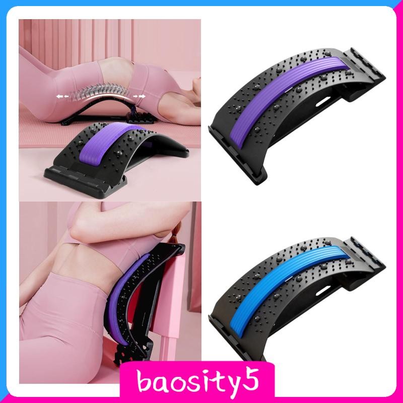 [Baosity5] Back Massaging Stretcher เอว Traction สบาย Spine Decompressor ยืดหยุ่นกลับผ่อนคลาย Spine 