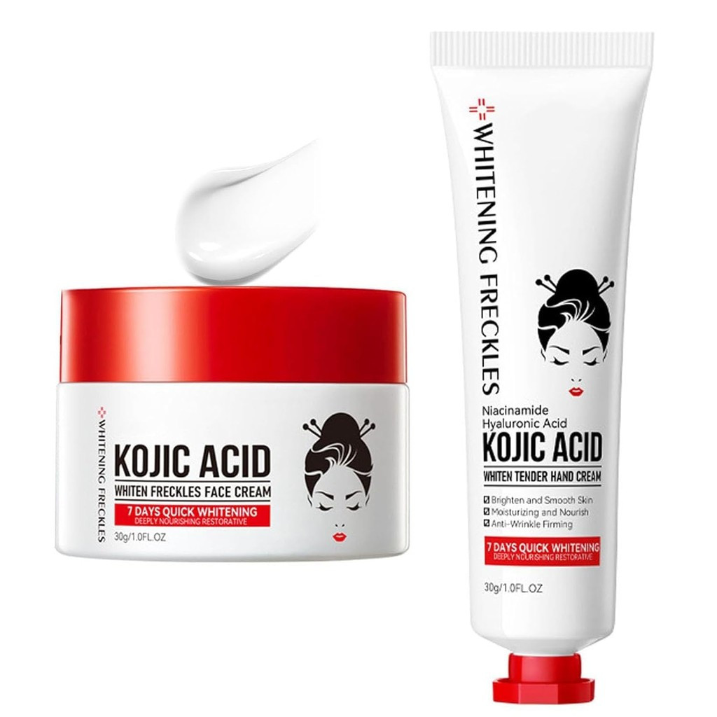 Kojic Hand Cream & Face Cream, Hyaluronic Tender Lotion for Women & Men
