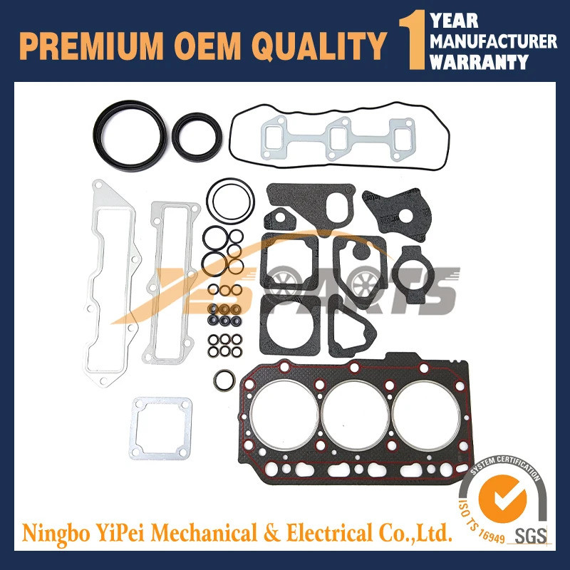 ชุดปะเก็นชุดเต็มสําหรับ Yanmar 3TNE84 3TNE84T 3D84E-3B 3D84