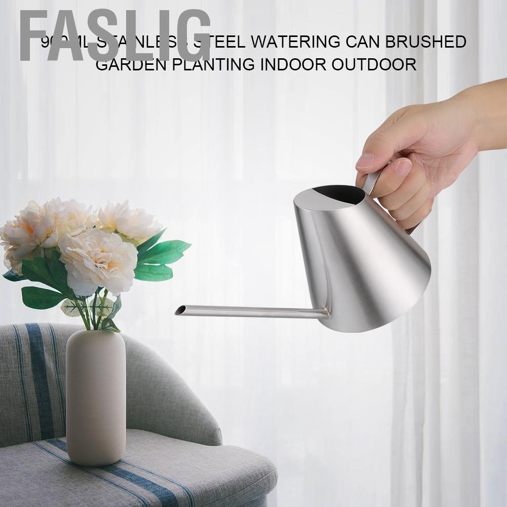 Faslig บัวรดน้ำกลางแจ้งเงินสำหรับระเบียงโรงแรมสำนักงานบ้าน