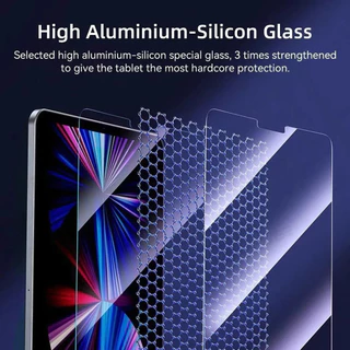 ฟิล์มกระจกใส สำหรับ Xiaomi Pad7/7pro/8/8pro Redmi Pad 2 Redmi Pad SE 11/Pro 12.1 พร้อมกรอบช่วยติด