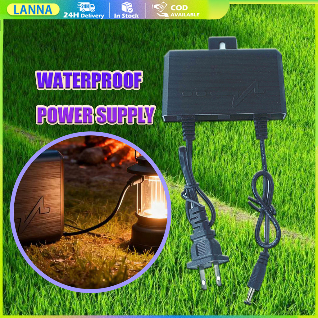 ร้านอยู่ที่ไทย แหล่งจ่ายไฟกันน้ํากลางแจ้ง 12V 2A adapterอะแดปเตอร์กล้องวงจรปิด 5.5*2.5MM ปลั๊กEU Switching Power