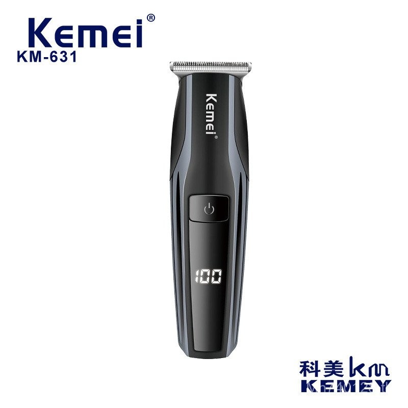 ร้านทําผมสไตล์ใหม่จอแสดงผลดิจิตอล KM-631 Cross-Border LED Hair Clipper Kemei ตัดผม Clipper ผมไฟฟ้า L