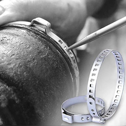 24 ชิ้นรถ CV Boot Clamp สแตนเลส ​Axle CV Joint Boot Clamp Kit 25-50mm 50-120mm Drive Shaft Sleeve Cl