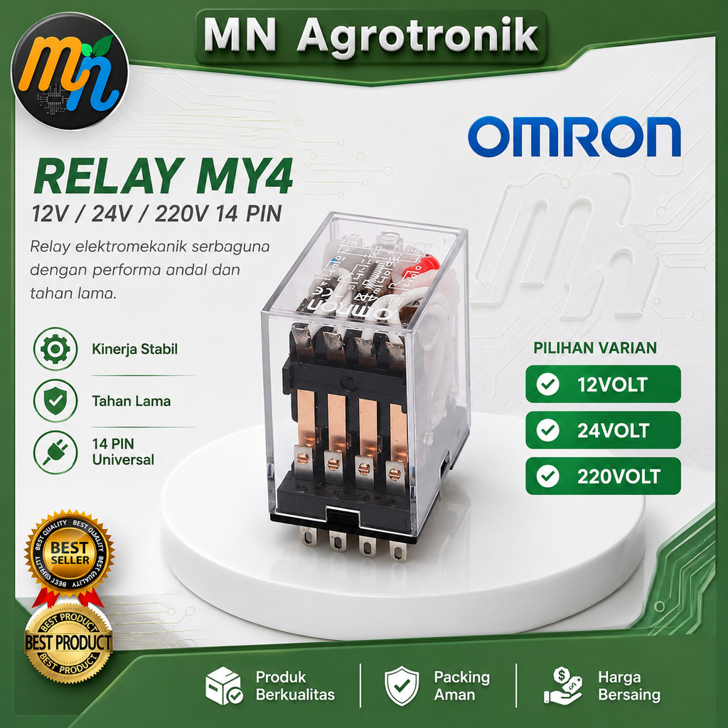 RELAY MY4 12V / RELAY MY4N 24V / RELAY MY4-N 220V 14 PIN