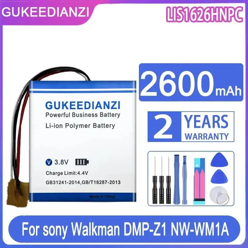 2600mAh Mp3 Mp4 แบตเตอรี่ LIS1626HNPC สําหรับ Sony Walkman Dmp-Z1 NW-WM1A NW-WM1Z ความเข้ากันได้สูง