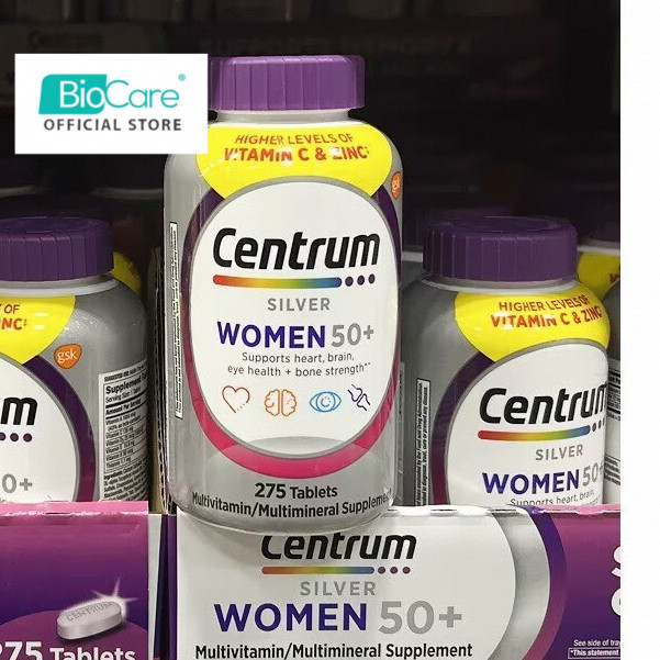 Centrum Silver Women 50+ Multivitamin Multimineral USA 275 tablets EXP:2028
