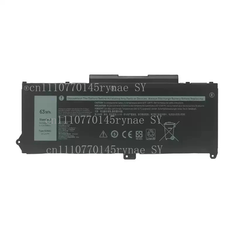 15.2V 63Wh RJ40G แบตเตอรี่สําหรับ DELL Latitude 14 5420 15 5520 3560 XPC5H CHKFM FDTCY 9D3YW 758J7 W