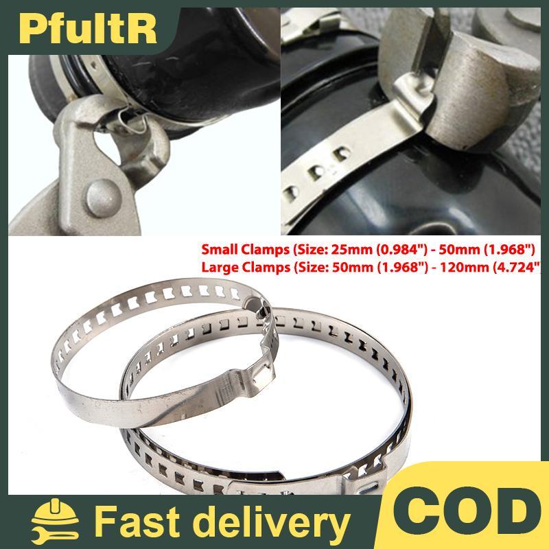 2 ชิ้นเพลาสแตนเลสสากล CV Joint Boot Crimp Clamp Kit Driveshaft
