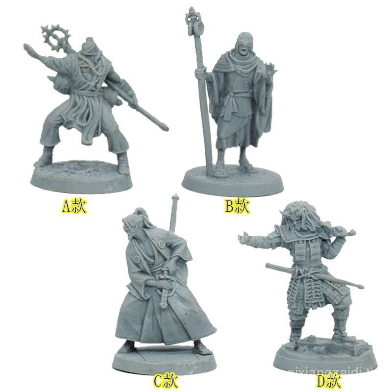 ตัวละครโบราณของญี่ปุ่น Japanese Ronin Warrior Mage Samurai Board Game รุ่น RU28