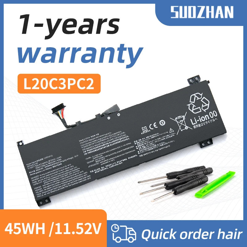 SUOZHAN L20M3PC2 L20C3PC2 แบตเตอรี่แล็ปท็อปสําหรับ Lenovo ideapad Gaming 3 15ACH6 15IHU6 82K1 82K2 L
