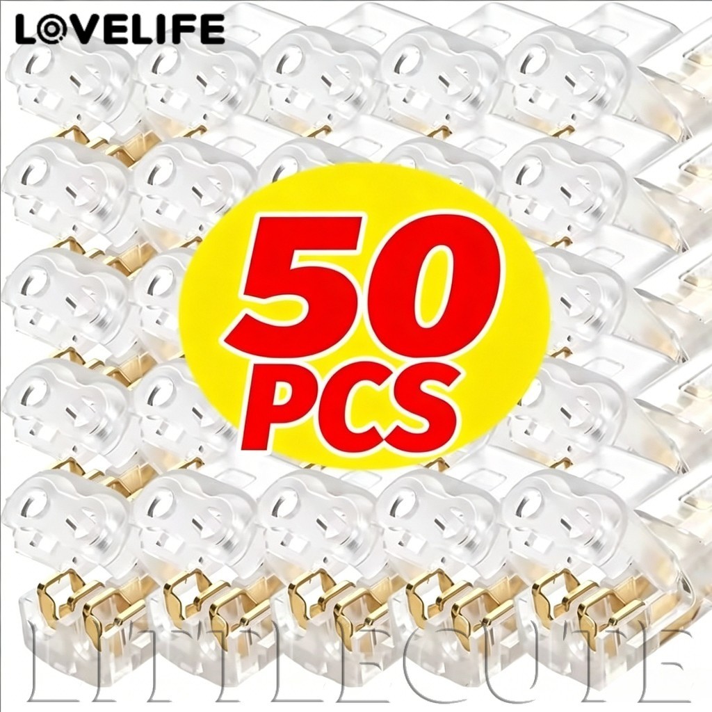 [AUTO & 3C] 10/30/50PCS - D2 Quick Wire Connector โปร่งใส Solderless Splice Terminal Block อัตโนมัติสาย Splitter Push In Power Adapter อะไหล่ /ราคาดี