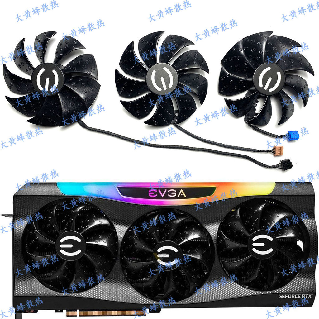 EVGA/EVGA RTX3070 3070ti 3080ti 3090 FTW3 กราฟิกการ์ดพัดลมระบายความร้อน