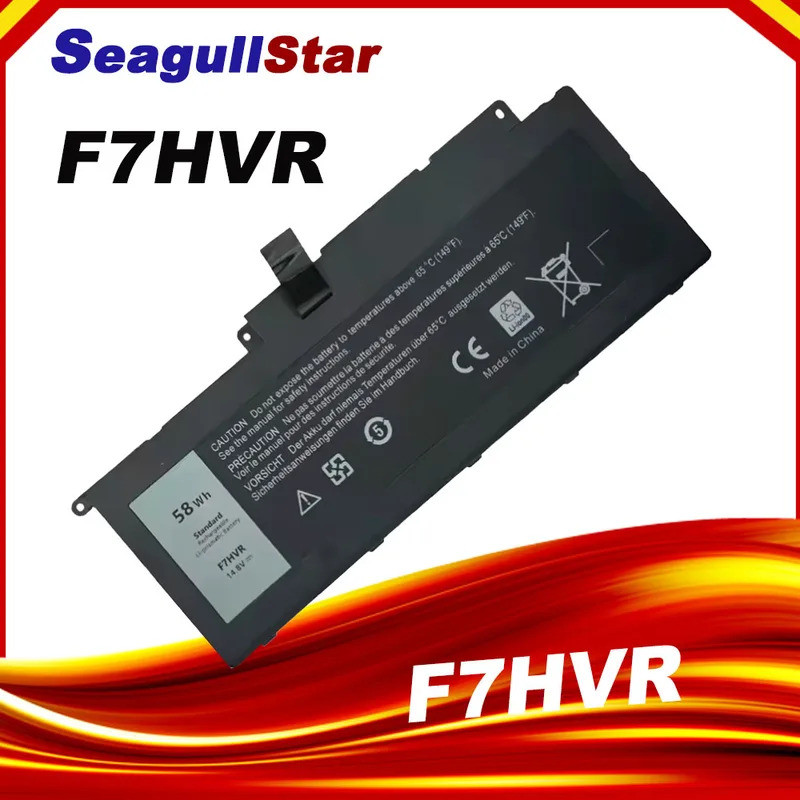 F7HVR แบตเตอรี่แล็ปท็อปสําหรับ Dell Inspiron 17 7737 15 7537 Series G4YJM 061VNH T2T3J Y1FGD