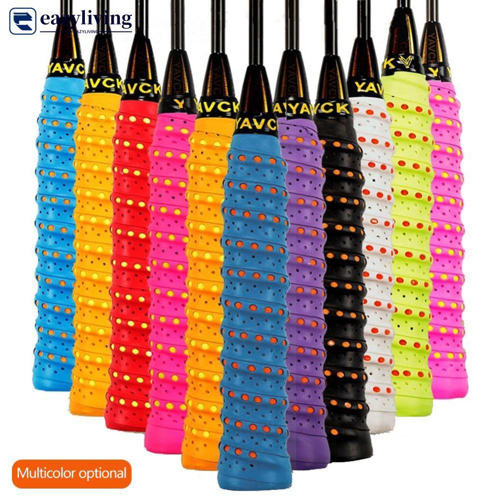 EAZYLIVING Anti-slip Sweatband Breathable แบดมินตัน Grip เทนนิส Overgrip กีฬาเทป Windings Over สําหร