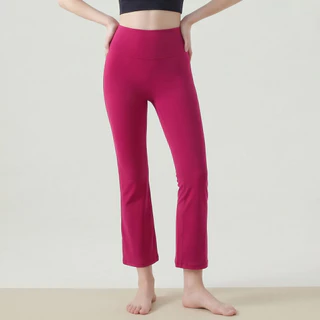 Airactive Leisure Casual Lycra Yoga Sports Pants Flared Pants Cool Fabric High Waist Hip-lifting Cropped Pants
